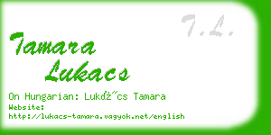 tamara lukacs business card